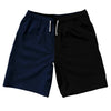 Blue Navy And Black Quad Color 10" Swim Shorts Made In USA by Tribe Lacrosse