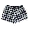 Blue Navy And White Houndstooth 2.5" Swim Shorts Made In USA by Tribe Lacrosse