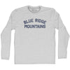 Blue Ridge Mountains Adult Cotton Long Sleeve T-shirt by Tribe Lacrosse
