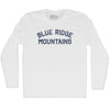 Blue Ridge Mountains Adult Cotton Long Sleeve T-shirt by Tribe Lacrosse