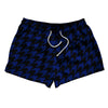 Blue Royal And Black Houndstooth 2.5" Swim Shorts Made In USA by Tribe Lacrosse