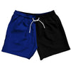 Blue Royal And Black Quad Color 5" Swim Shorts Made In USA by Tribe Lacrosse