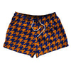 Blue Royal And Tennessee Orange Houndstooth 2.5" Swim Shorts Made In USA by Tribe Lacrosse