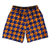 Blue Royal And Tennessee Orange Houndstooth Soccer Shorts Made In USA by Tribe Lacrosse