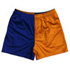 Blue Royal And Tennessee Orange Quad Color Rugby Shorts Made In USA by Tribe Lacrosse