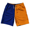 Blue Royal And Tennessee Orange Quad Color 10" Swim Shorts Made In USA by Tribe Lacrosse
