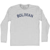 Bolivian Adult Cotton Long Sleeve T-shirt by Tribe Lacrosse