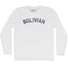 Bolivian Adult Cotton Long Sleeve T-shirt by Tribe Lacrosse