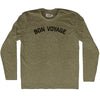 Bon Voyage Adult Tri-Blend Long Sleeve T-shirt by Tribe Lacrosse