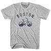 Boston Bike Womens Cotton Junior Cut T-Shirt by Tribe Lacrosse