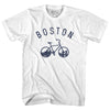 Boston Bike Womens Cotton Junior Cut T-Shirt by Tribe Lacrosse