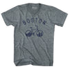 Boston Bike Tri-Blend V-neck Womens Junior Cut T-shirt by Tribe Lacrosse