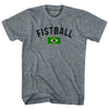 Brazil Fistball Country Flag Womens Tri-Blend Junior Cut T-Shirt by Tribe Lacrosse