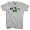 Brazil Fistball Country Flag Womens Cotton Junior Cut T-Shirt by Tribe Lacrosse