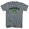 Brazil Punhobol Country Flag Womens Tri-Blend Junior Cut T-Shirt by Tribe Lacrosse