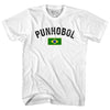 Brazil Punhobol Country Flag Womens Cotton Junior Cut T-Shirt by Tribe Lacrosse