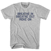 Breath In Breath Out Move On Womens Cotton Junior Cut T-Shirt  by Tribe Lacrosse