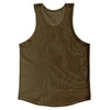 Brown Dark Sheer See Through Mesh Athletic Tank Top by Tribe Lacrosse