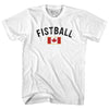 Canada Fistball Country Flag Womens Cotton Junior Cut T-Shirt by Tribe Lacrosse