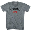 Canada Fistball Country Flag Tri-Blend V-neck Womens Junior Cut T-shirt by Tribe Lacrosse