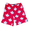 Canada All Over Maple Leafs Lacrosse Shorts in Red and White by Tribe Lacrosse