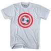 Captain USA Soccer Ball Adult Tri-Blend T-shirt by Tribe Lacrosse