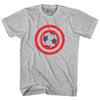 Captain USA Soccer Ball Womens Cotton Junior Cut T-Shirt by Tribe Lacrosse