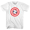 Captain USA Soccer Ball Womens Cotton Junior Cut T-Shirt by Tribe Lacrosse