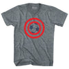 Captain USA Soccer Ball Adult Tri-Blend V-neck T-shirt by Tribe Lacrosse