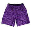 Cheetah Two Tone Light Purple Athletic Running Fitness Exercise Shorts 7" Inseam Shorts Made In USA by Tribe Lacrosse