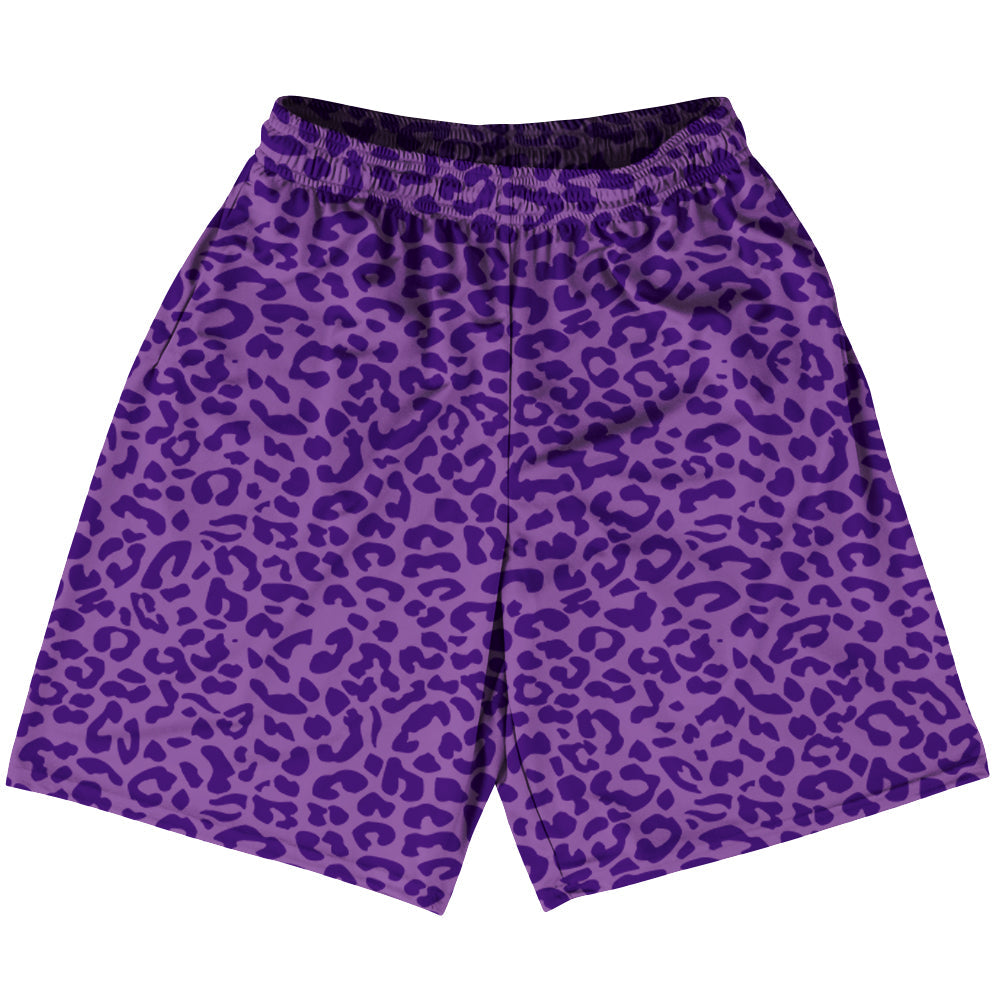 Cheetah Two Tone Light Purple Lacrosse Shorts Made In USA by Tribe Lacrosse