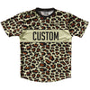 Cheetah Pattern Custom Running Shirt Track Cross Made In USA by Tribe Lacrosse
