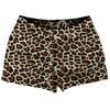 Cheetah Pattern Shorty Short Gym Shorts 2.5" Inseam Made In USA by Tribe Lacrosse