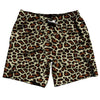 Cheetah Pattern Swim Shorts 7" Made in USA by Tribe Lacrosse