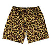 Cheetah Pattern Athletic Running Fitness Exercise Shorts 7" Inseam Shorts Made In USA by Tribe Lacrosse