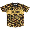Cheetah Pattern Custom Running Shirt Track Cross Made In USA by Tribe Lacrosse