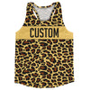 Cheetah Pattern Custom Running Track Tops Made In USA by Tribe Lacrosse