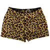 Cheetah Pattern Shorty Short Gym Shorts 2.5" Inseam Made In USA by Tribe Lacrosse