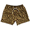 Cheetah Pattern 5" Swim Shorts Made in USA by Tribe Lacrosse