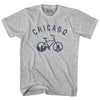 Chicago Bike Womens Cotton Junior Cut T-Shirt by Tribe Lacrosse