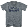 Chicago Refugee Tri-Blend V-neck Womens Junior Cut T-shirt by Tribe Lacrosse