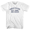 Coeur D'Alene City Park And Beach Womens Cotton Junior Cut T-Shirt by Tribe Lacrosse