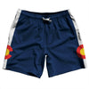 Colorado US State Flag Swim Shorts 7" Made in USA by Tribe Lacrosse