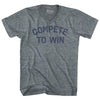 Compete To Win Tri-Blend V-neck Womens Junior Cut T-shirt by Tribe Lacrosse