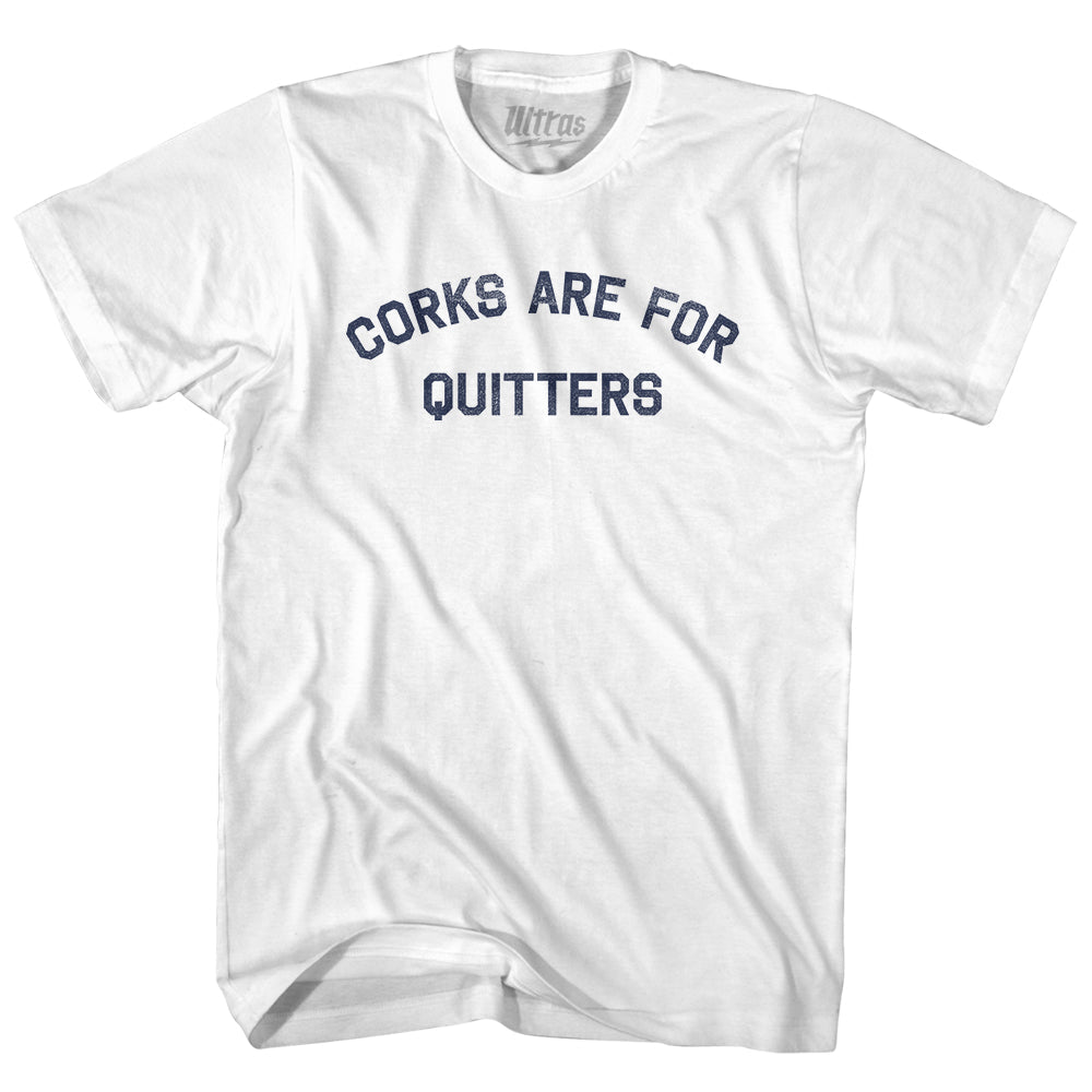 Corks Are For Quitters Womens Cotton Junior Cut T-Shirt by Tribe Lacrosse