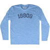 Custom 5 Digit Zip Code Adult Tri-Blend Long Sleeve T-shirt by Tribe Lacrosse