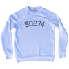 Custom 5 Digit Zip Code Adult Tri-Blend Sweatshirt by Tribe Lacrosse