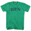 Custom 5 Digit Zip Code Adult Tri-Blend T-shirt by Tribe Lacrosse
