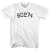 Custom 5 Digit Zip Code Adult Cotton T-shirt by Tribe Lacrosse
