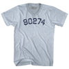 Custom 5 Digit Zip Code Adult Tri-Blend V-neck T-shirt by Tribe Lacrosse